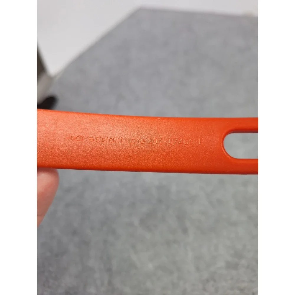 Red Slotted Spatula Kitchen Utensil Heat Resistant Up To 204 C 400 F